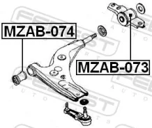 ����������� ��������� ������ ��� ���������� | ��� ����/��� | Febest MZAB073 MZAB073 ����
