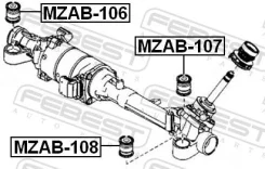 ����������� ������� ����� Mazda 6 GH -12 Febest MZAB106 ����