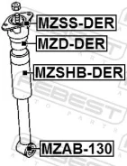 ����������� Febest MZAB-130 MZAB130 ����
