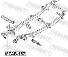 ����������� ������ Mazda BT-50 UN 2006-2012 �����. ����. Febest MZAB157 ����