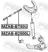 ����������� ������ Mazda BT-50 UN 2006-2012 ����. ����. Febest MZABBT50U ����