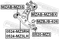 ����������� ��������� ������ ��� ���������� ������ ������, ����� ��� FORD Focus, FORD C-MAX/Grand C-MAX, Mazda 3 Febest MZAB-MZ3BX MZABMZ3BX ����