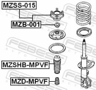 ��������� ����� ��������� ������������ ����� ����/��� Febest [MZB001] MZB001 ����