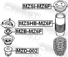 ��������� ����� ������������ Mazda 6 GG 2002-2008 �����. Febest MZBMZ6F ����