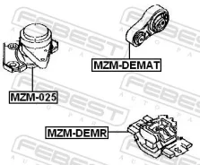 ������� ��������� D350-39-060 MZM-025 Febest MZM025 ����