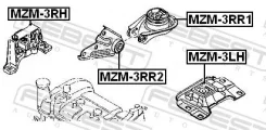 ������� ��������� ������ ������ ����� ��� FORD Focus, FORD C-MAX/Grand C-MAX, FORD Transit febest mzm-3rr1 MZM3RR1 ����