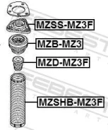 ������� ������������ ����� ������ ����� ��� FORD Focus, FORD C-MAX/Grand C-MAX, Volvo V70 febest mzshb-mz3f MZSHBMZ3F ����
