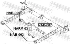 ����������� ������ �������� ������ ������ ����� ��� Nissan Almera, Nissan Primera, Nissan Lucino febest nab-007 NAB007 ����
