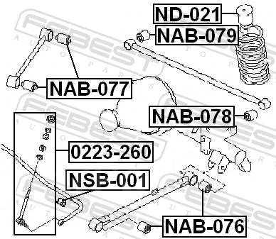 ����������� NAB-079/Febest NAB079 ����