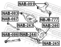 ����������� NAB-083 #551B0-AL500 V35 (Febest) NAB083 ����