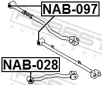 ����������� ���� Nissan Bluebird U13 1991.09-1995.11 ����. ��������. Febest NAB097 ����