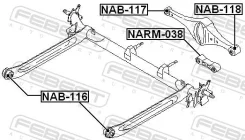 ����������� ������ ����� Febest NAB-116 NAB116 ����