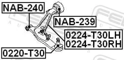 ����������� Aamni1017/NAB-240 #54500-8H310/8H31A X-Trail T30 (Febest) NAB240 ����
