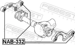 ����������� ����� Nissan Elgrand E51 2002.05-2010.08 ������������� Febest NAB332 ����