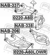 ����������� ������� �������� ������, ������ ������, ����� ��� Nissan Patrol III, Infiniti QX 56, Infiniti QX56 10-10 Febest NAB-337 NAB337 ����