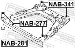 ����������� ���������� ��� ����/��� Febest [NAB341] NAB341 ����