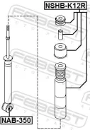����������� ������������ 12,0x40x40/22 � [E6210-ED05A] FeBest NAB-350 (������ ��������� ������� Nissan Tiida C11, SC11, Wingroad Y12), � NAB-350 NAB35...