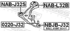 ����������� ��������� ������ (��������������) | ��� ����/��� | Febest NAB-L32B NABL32B ����