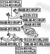 ����������� ������� ������ Febest NAB-R51R NABR51R ����