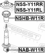 ����������� ������� ������������ | ��� ����/��� | Febest NAB-W11R NABW11R ����