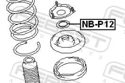 ��������� ����� ��������� ������������, ��������, ������, ����� ��� Nissan Primera, Nissan X-Trail, Nissan Maxima Febest NB-P12 NBP12 ����