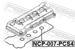������ �������������� �������� ������� �������� (4 ��. � ��������) Febest NCP007PCS4 NCP007PCS4 ����