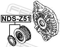 ���� ���������� 23151-EB30A Nissan Pathfinder R51M 2005.01-2014.11 [EL] NDSZ51 ����