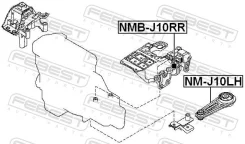 ������� ������� ������� (��������������) ������ ����� ��� Nissan X-Trail, Nissan Qashqai /, Nissan Serena febest nmb-j10rr NMBJ10RR ����