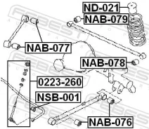 ������ ������������� D16 Febest NSB-001 NSB001 ����