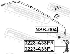 ������ ��������� ������������� Febest D=22 Nissan Cefiro/Maxima 98-06/Infiniti I30/I35 99-06 NSB-004 NSB004 ����
