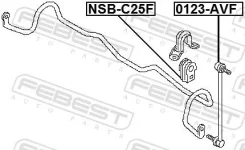������ ��������� ������������� d26 ����� ����/��� Febest [NSBC25F] NSBC25F ����