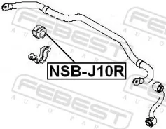 ������ ������������� NSB-J10R 54613-JD18C (Febest) NSBJ10R ����