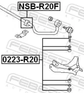 ������ ��������� ������������� D29 54613-0X800 Nissan Terrano2 R20 1993.02-2006.12 [EL] NSB-R20F Febest NSBR20F ����