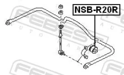 ������ ������� ������������� D=25 Nissan Terrano / Pathfinder WD21 86-95 Febest NSBR20R NSBR20R ����