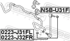 ������ ��������� ������������� D=27 Nissan Presage U31 03-09 Febest NSBU31F ����