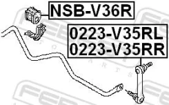 ������ ������������� Nissan Skyline V36 06-14 ����. Febest NSBV36R ����