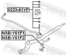 ������ ������������� D20 Febest NSB-Y61F1 NSBY61F1 ����
