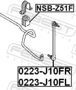 ������ ������������� �������� ������ ����� ��� Nissan Murano, Nissan Teana, Nissan Elgrand febest nsb-z51f NSBZ51F ����