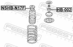 ������� ������������ Nissan Micra IND MAKE K13K 2010.05-2015.10 �����. Febest NSHBN17F ����