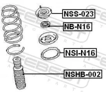 ��������� ������� Nissan Almera UK MAKE N16E 2000.02-2006.11 �����. ����. Febest NSIN16 ����