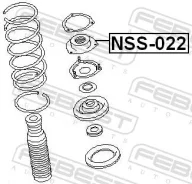 ����� ��������� ������������ 54320-0W000 Nissan Pathfinder R50 1995.10-2004.07 [US] NSS022 ����