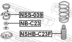 ����� ����������� Nissan Serena (C23M) Febest NSS-039 NSS039 ����