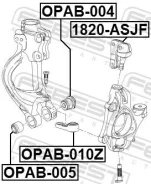 ����������� ����������� ������, ��������, ������ ����� ��� OPEL Insignia, OPEL Astra, SAAB 9-5 Febest OPAB-005 OPAB005 ����