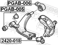 ����������� ��������� ������ �������� Febest ���� Partner (3521E5. 3520H5. 96110483. 1614447680. 1614447780. 3521R4. 3520V3. E455021. 1607314180. E455...