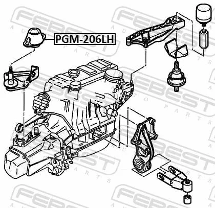 ������� ��������� ����� Febest PGM206LH PGM206LH ����