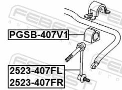 ������ ������������� Citroen C5 �����. Febest PGSB407V1 ����