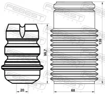 ������� ��������� ������������ � ���������� �������� Febest Pgshb5008FKIT PGSHB5008FKIT ����