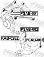 ����������� ������ Porsche Panamera -16 ����. ����. Febest PSAB002 ����