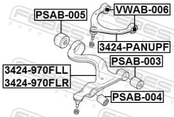 ����������� ������ Porsche Panamera (2010-2016) ����. ����. Febest PSAB003 ����