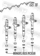 �������������� ������ �������� Toyota LAND Cruiser 100 -07 ������� ������� Febest RINGFL015PCS10 ����